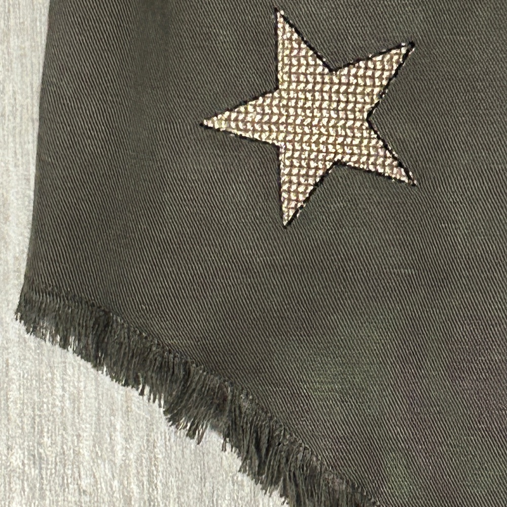 LIKE NEW! Women's Rails Loren - Gray Button down w/Stars - MEDIUM - Picture 7 of 10